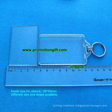 70-45mm Blank Custom Acrylic Photo Keychain